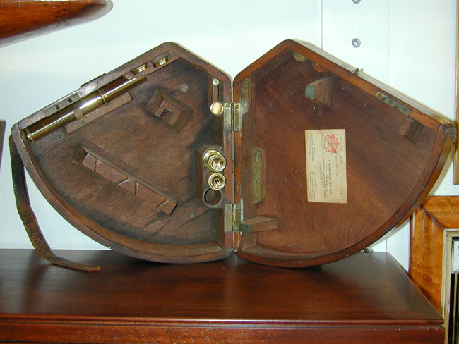 A 19th Century Ladder Framed Sextant in it's Original Case Circa 1860. — image 3